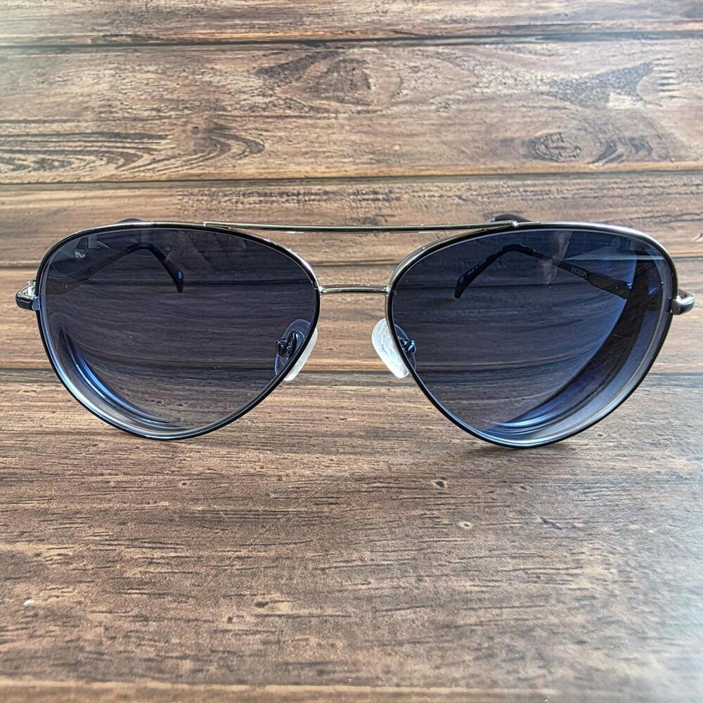 Aviator Style Women's Sunglasses - Black Lenses $30